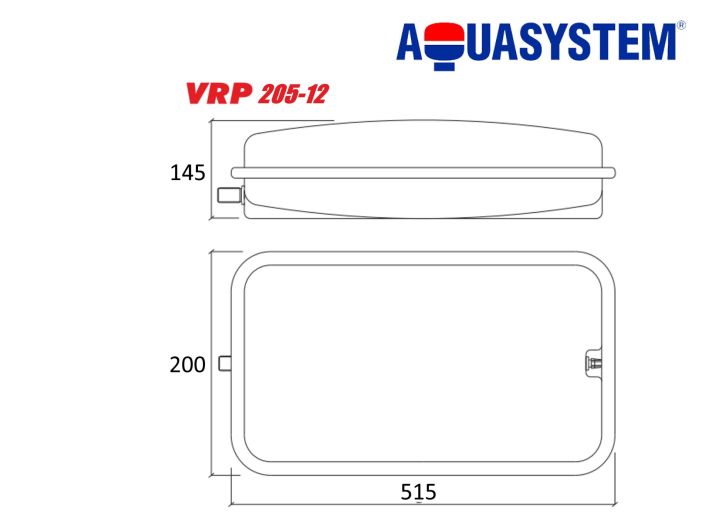 Бак розширювальний для опалення Aquasystem VRP 205-12 купити в інтернет-магазині «НасосВДом» Київ Україна