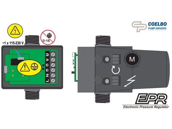Електронний регулятор тиску EPR Coelbo купити в інтернет-магазині «НасосВДом» Київ Україна