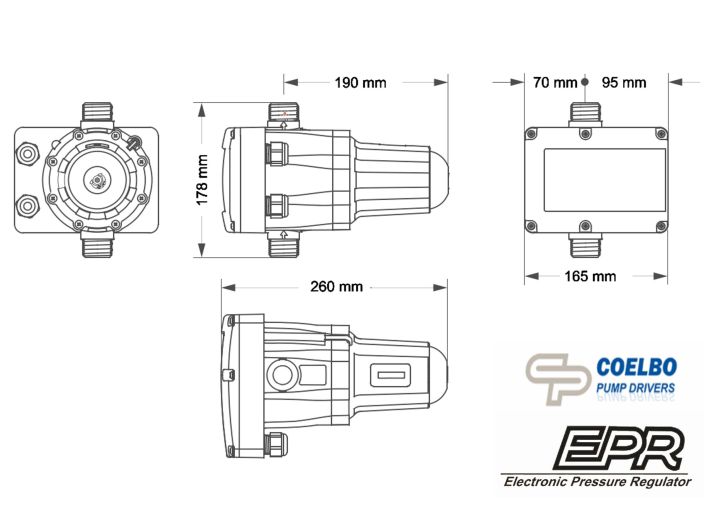 Электронный регулятор давления EPR Coelbo купить в интернет-магазине «НасосВДом» Киев Украина