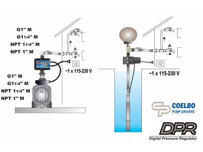 Цифровий регулятор тиску DPR Coelbo купити в інтернет-магазині «НасосВДом» Київ Україна