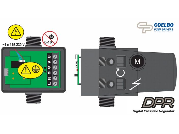 Цифровой регулятор давления DPR Coelbo купить в интернет-магазине «НасосВДом» Киев Украина