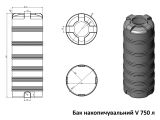 Бак накопичувальний Укрхімпласт V 750 л купити в інтернет-магазині «НасосВДом» Київ Україна