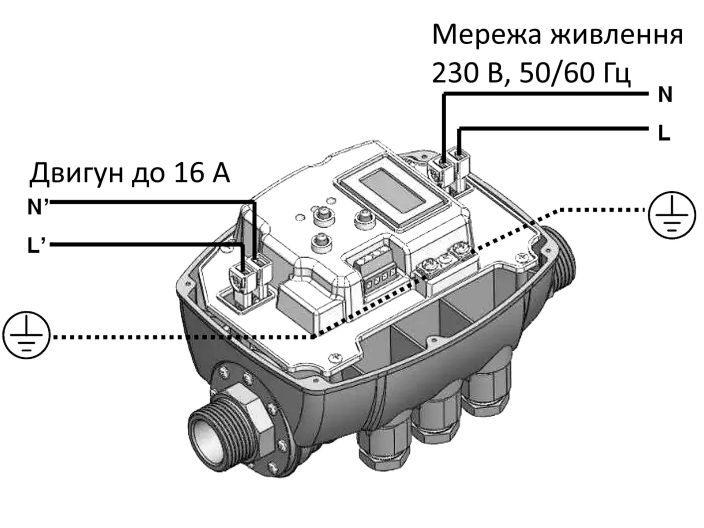 Brio-Top Реле тиску електронне із захистом по сухому ходу купити в інтернет-магазині «НасосВДом» Київ Україна