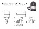 Кульовий кран Honeywell HAV20 з електроприводом купити в інтернет-магазині «НасосВДом» Київ Україна