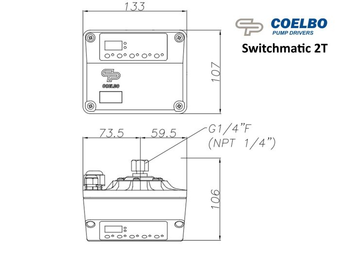 Електронне реле тиску Coelbo Switchmatic 2T купити в інтернет-магазині «НасосВДом» Київ Україна