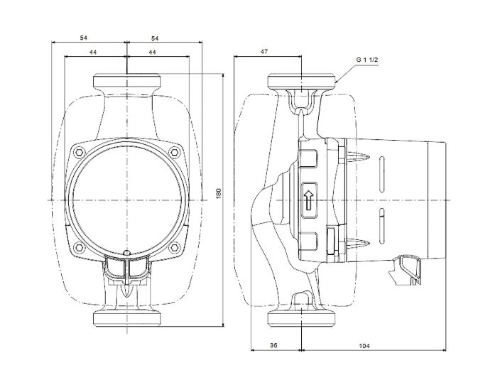 Насос циркуляційний Grundfos ALPHA1 25-80 180 (99199577) купити в інтернет-магазині «НасосВДом» Київ Україна