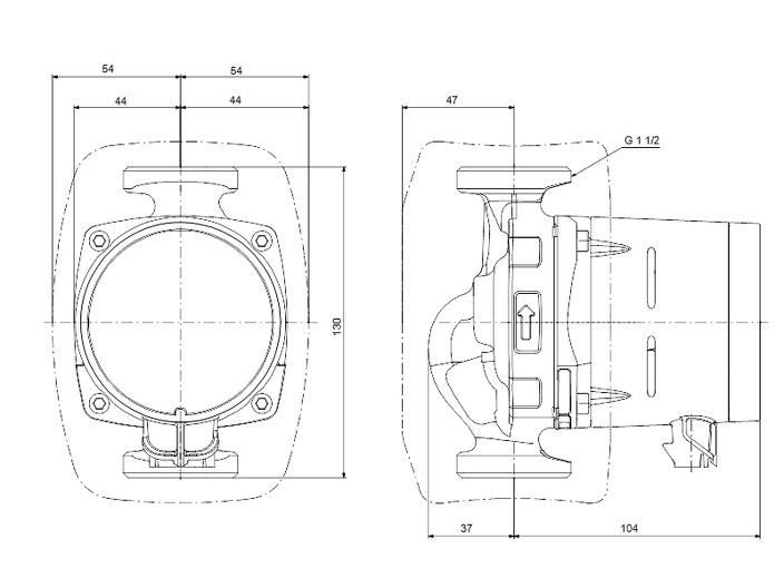 Насос циркуляционный Grundfos ALPHA1 25-40 130 (99199587) купить в интернет-магазине «НасосВДом» Киев Украина