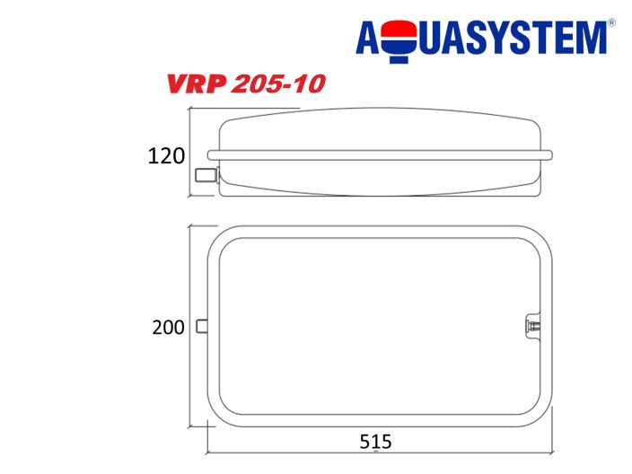 Бак розширювальний для опалення Aquasystem VRP 205-10 купити в інтернет-магазині «НасосВДом» Київ Україна