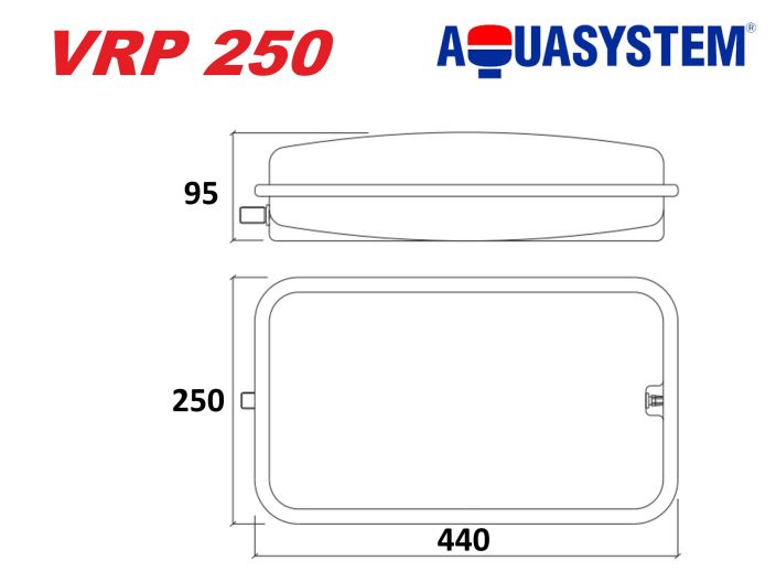 Бак расширительный для отопления Aquasystem VRP 250-10 купить в интернет-магазине «НасосВДом» Киев Украина