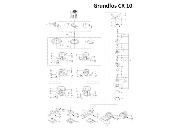 Деталі зносу Grundfos CR10 96511925 купити в інтернет-магазині «НасосВДом» Київ Україна