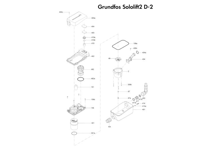 Датчик рівня Grundfos Sololift2 D2 97775347 купити в інтернет-магазині «НасосВДом» Київ Україна