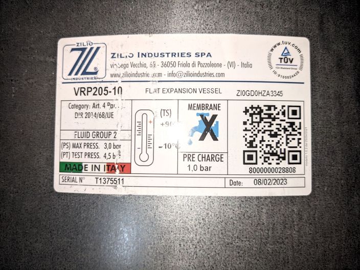 Бак расширительный для отопления Aquasystem VRP 205-10 купить в интернет-магазине «НасосВДом» Киев Украина