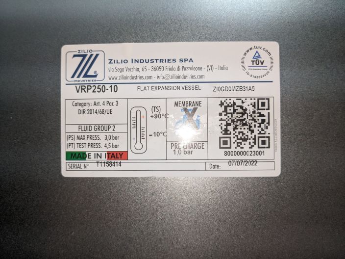 Бак расширительный для отопления Aquasystem VRP 250-10 купить в интернет-магазине «НасосВДом» Киев Украина