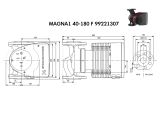 Регульований циркуляційний насос GRUNDFOS MAGNA1 40-180 F 99221307 купити в інтернет-магазині «НасосВДом» Київ Україна