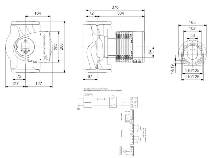 Регулируемый циркуляционный насос GRUNDFOS MAGNA3 50-100 F 97924283 купить в интернет-магазине «НасосВДом» Киев Украина