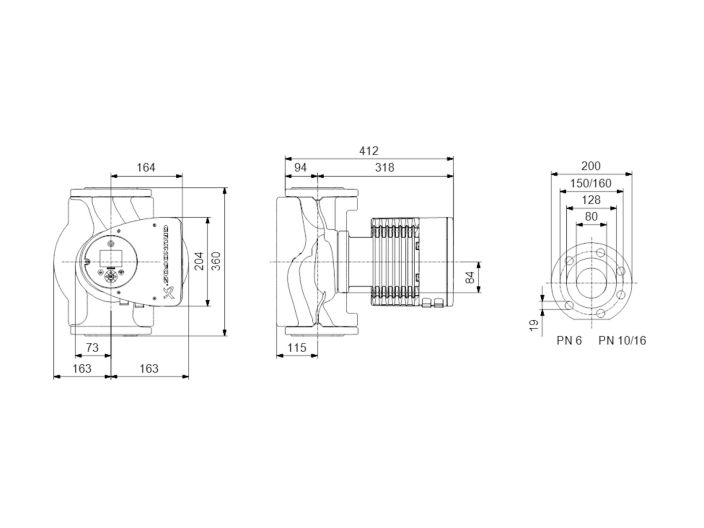 Регулируемый циркуляционный насос GRUNDFOS MAGNA3 80-80 F 97924318 купить в интернет-магазине «НасосВДом» Киев Украина