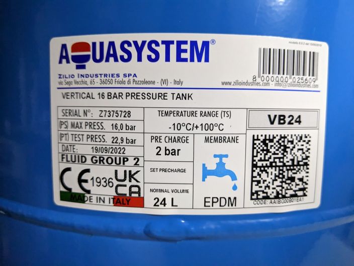 VB24 Aquasystem Гідроакумулятор 16 бар від «НасосВДом»