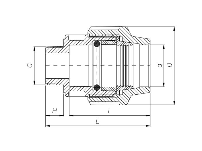 Переходник НР (1003) d40х1 1/4 купить в интернет-магазине «НасосВДом» Киев Украина
