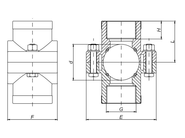Хомут для врізки подвійний (1027) d32х1 купити в інтернет-магазині «НасосВДом» Київ Україна