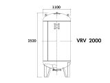 Бак расширительный для отопления Aquasystem VRV 2000 с ножками купить в интернет-магазине «НасосВДом» Киев Украина