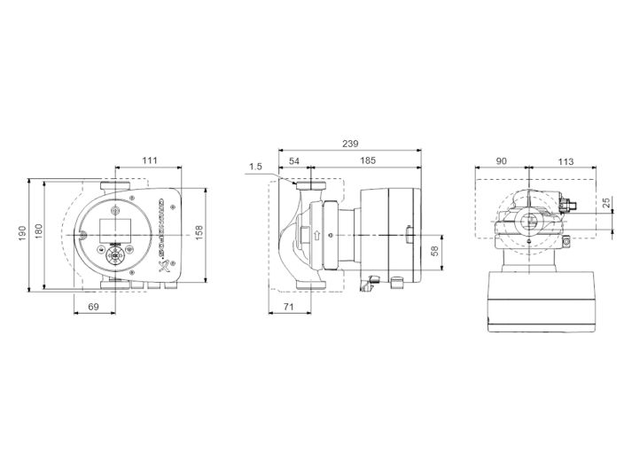 MAGNA3 25-100 180 PN16 97924252 насос GRUNDFOS від «НасосВДом»