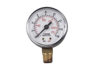 Манометр радиальный D63 16 бар CEWAL купить в интернет-магазине «НасосВДом» Киев Украина