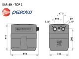 Канализационная насосная станция Pedrollo SAR 40-TOP 1 купить в интернет-магазине «НасосВДом» Киев Украина