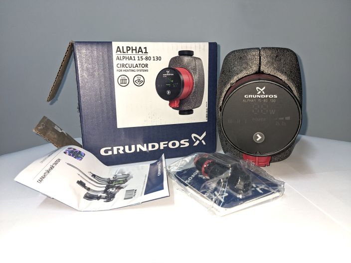 Насос циркуляційний Grundfos ALPHA1 15-80 130 (99199595) купити в інтернет-магазині «НасосВДом» Київ Україна