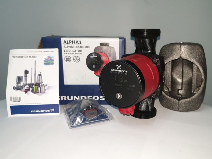 Насос циркуляционный Grundfos ALPHA1 32-80 180 (99199597) купить в интернет-магазине «НасосВДом» Киев Украина