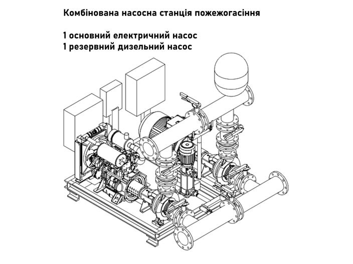 Насосна станція пожежогасіння UPLIFT DD купити в інтернет-магазині «НасосВДом» Київ Україна
