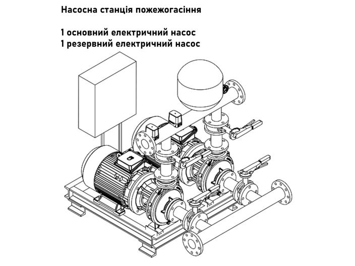 Насосна станція пожежогасіння UPLIFT DD купити в інтернет-магазині «НасосВДом» Київ Україна