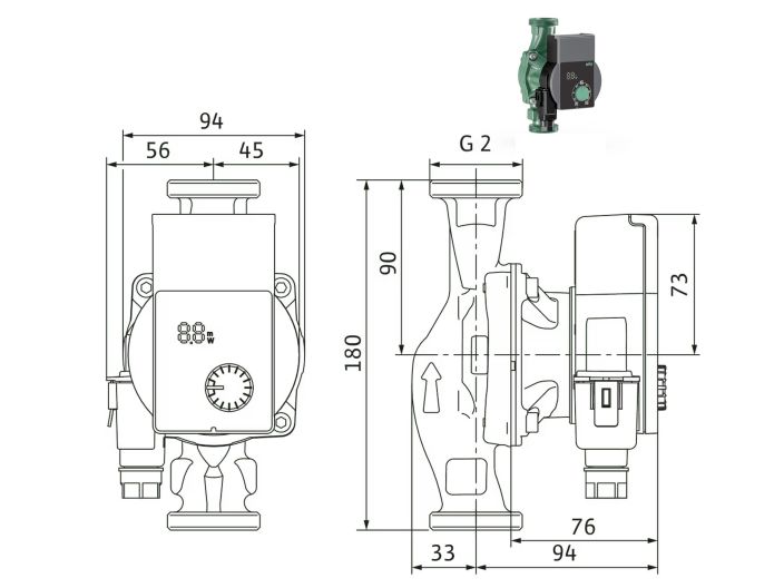 Насос циркуляційний Wilo YONOS PICO1.0 30/1-8 4248091 купити в інтернет-магазині «НасосВДом» Київ Україна