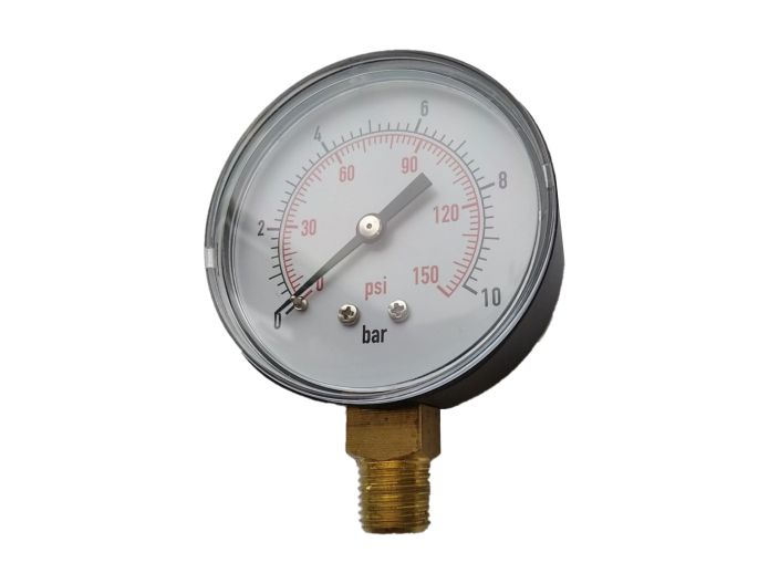 Манометр радиальный D63 0-10 бар 1/4" купить в интернет-магазине «НасосВДом» Киев Украина