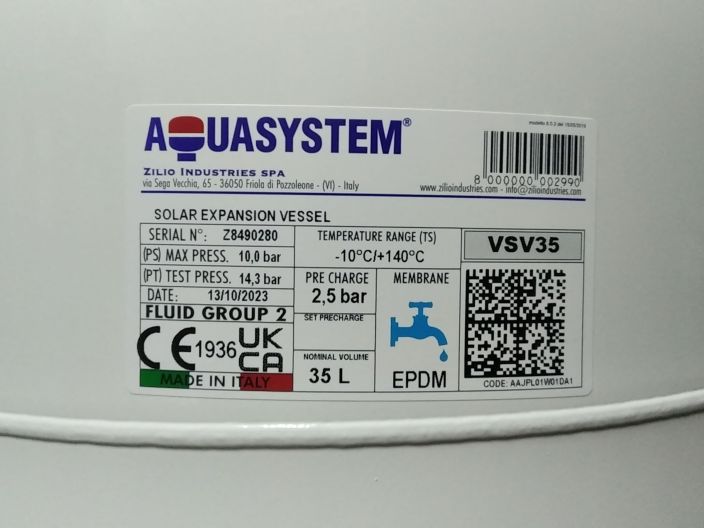 Расширительный бак Aquasystem VSV35 купить в интернет-магазине «НасосВДом» Киев Украина