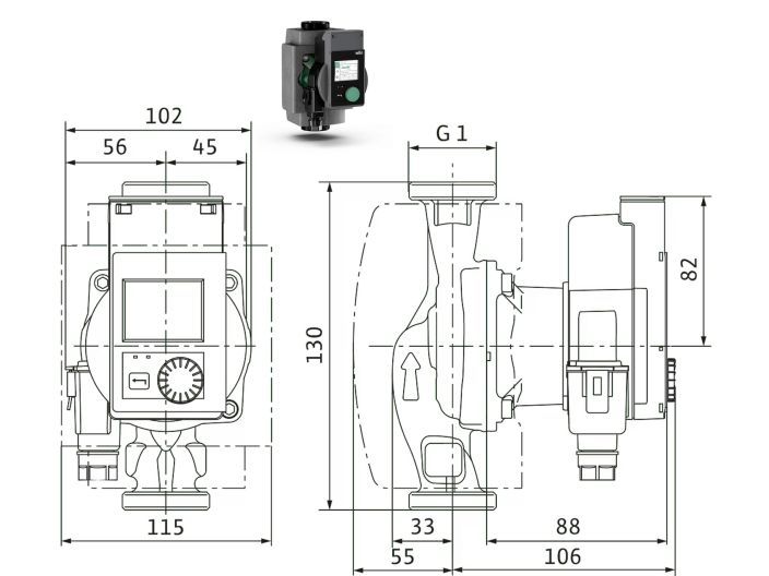 Насос циркуляционный Wilo Stratos PICO 15/0,5-4 4244390 купить в интернет-магазине «НасосВДом» Киев Украина