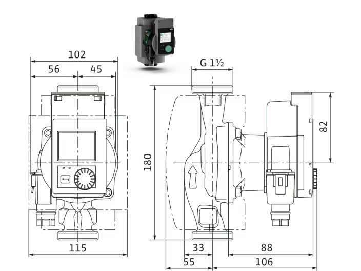 Насос циркуляционный Wilo Stratos PICO 25/0,5-4 4244393 купить в интернет-магазине «НасосВДом» Киев Украина