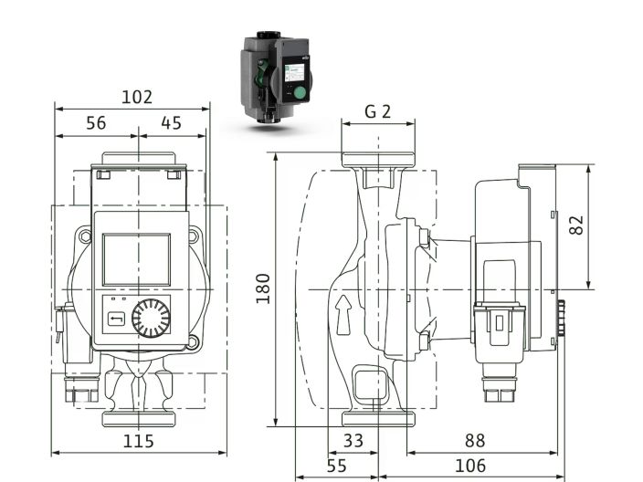 Насос циркуляционный Wilo Stratos PICO 30/0,5-4 4244399 купить в интернет-магазине «НасосВДом» Киев Украина