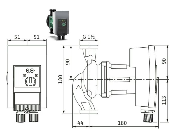 Насос циркуляционный Wilo Yonos MAXO 25/0,5-7 2120639 купить в интернет-магазине «НасосВДом» Киев Украина