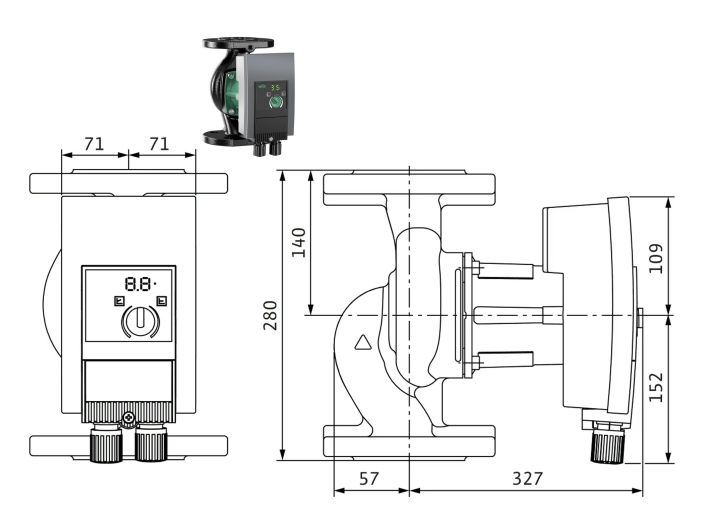 Насос циркуляційний Wilo Yonos MAXO 65/0,5-9 2120653 купити в інтернет-магазині «НасосВДом» Київ Україна