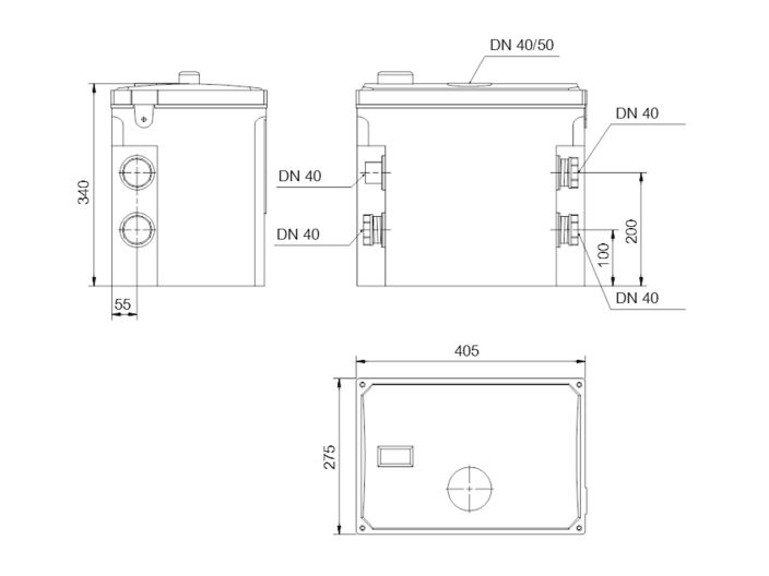 Каналізаційна станція Grundfos LIFTAWAY C40-1 (96003985) купити в інтернет-магазині «НасосВДом» Київ Україна