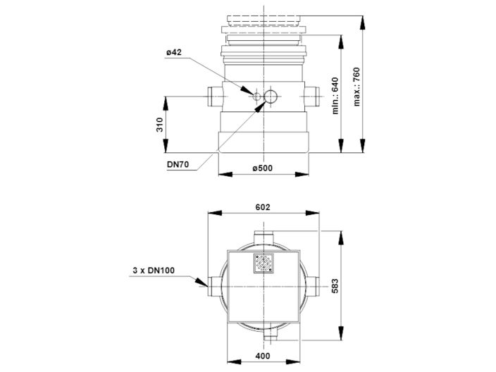 Каналізаційна станція Grundfos LIFTAWAY B40-1 (96003974) купити в інтернет-магазині «НасосВДом» Київ Україна
