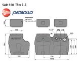 Канализационная насосная станция Pedrollo SAR 550 TRm 1.5 KSE55SHT02A1