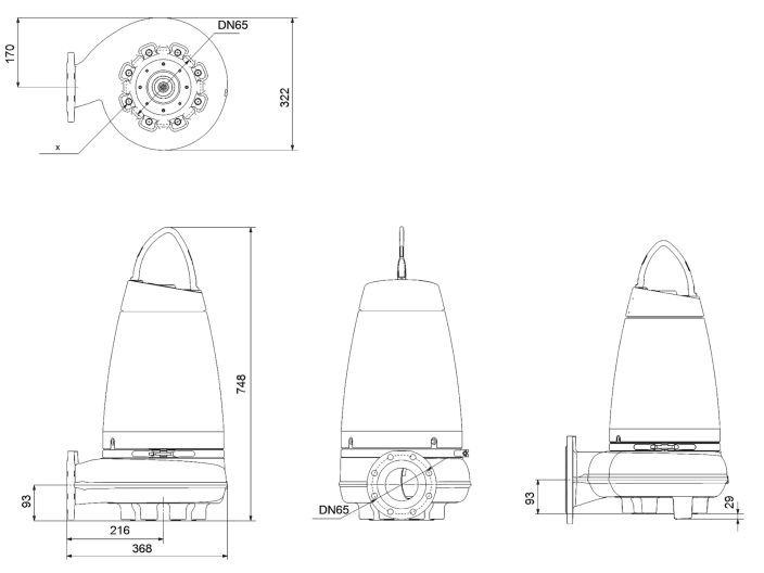 Насос Grundfos SE1.50.65.30.2.50D.B (96047517) купити в інтернет-магазині «НасосВДом» Київ Україна