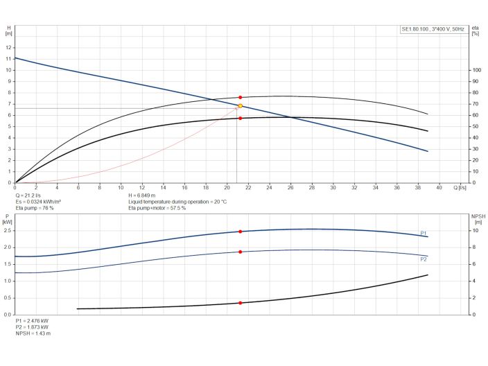 SE1.80.100.22.4.50D.B 96048021 насос Grundfos від НасосВДом