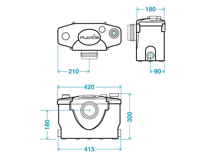 Канализационная установка Planus BROYSAN 4 UP купить в интернет-магазине «НасосВДом» Киев Украина