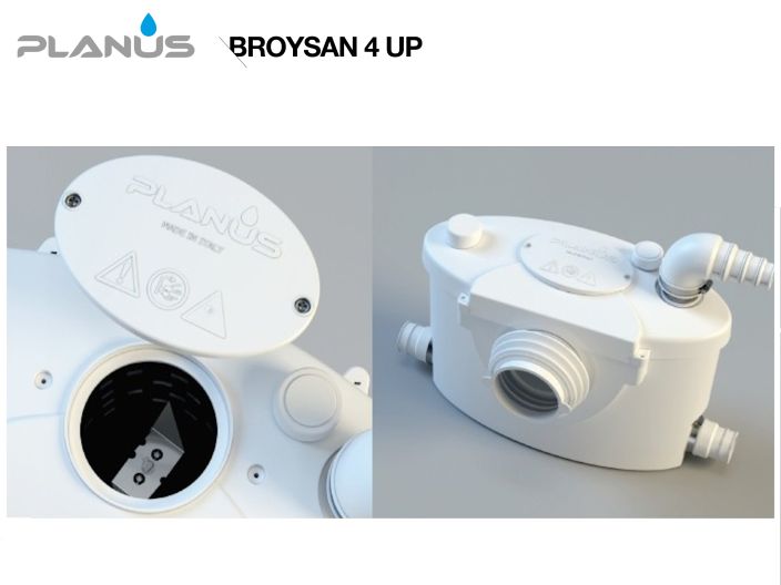 Каналізаційна установка Planus BROYSAN 4UP купити в інтернет-магазині «НасосВДом» Київ Україна