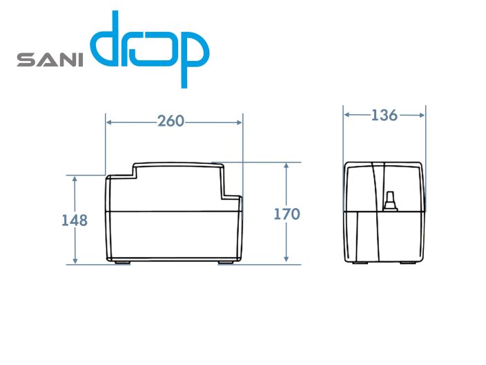 Насос для отвода конденсата Planus SaniDrop купить в интернет-магазине «НасосВДом» Киев Украина