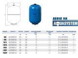 Гидроаккумулятор Aquasystem VA 8 купить в интернет-магазине «НасосВДом» Киев Украина