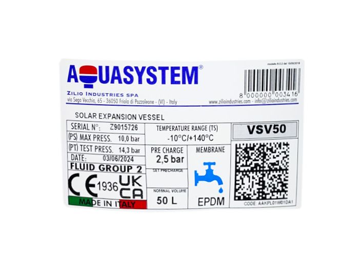 Aquasystem VSV50 бак для сонячних систем опалення від «НасосВДом»