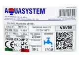 Розширювальний бак для опалення та сонячних систем Aquasystem VSV50